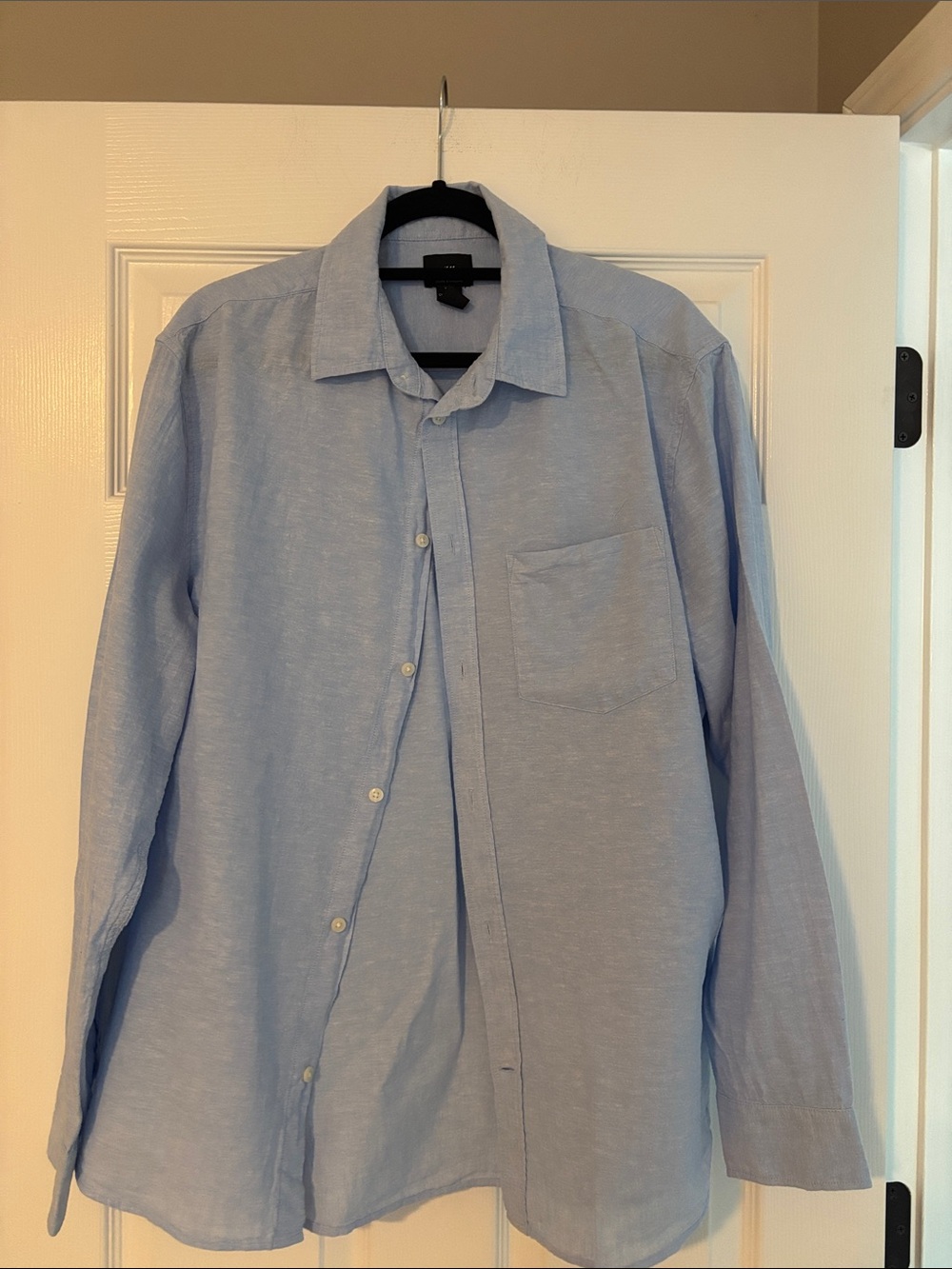 H&M Light Blue Regular Fit Button-Up Shirt